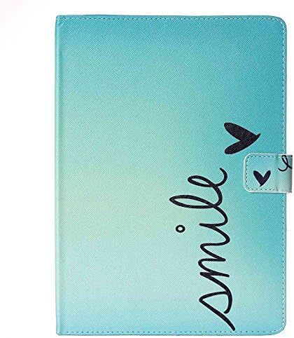 iPad Pro 9.7 case, Jamsay [Flip Stand][Magnetic Closure]Slim Fit Premium PU Leather Folio Case with Card Slots/Multiple Viewing Angles Free Stylus Pen for iPad Pro 9.7 inch (2016)-Smile