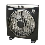 Fans: Soleus FB1-30-20 Box Fan Includes an Oscillating Grill