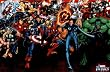 Marvel Heroes (Attack) Art Poster Print - 24" X 36"