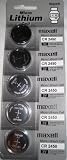 maxell CR2450 3V Lithium Battery 5 pack made in japan