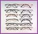 READING GLASSES Wholesale Lot 12 Pair METAL +1.00