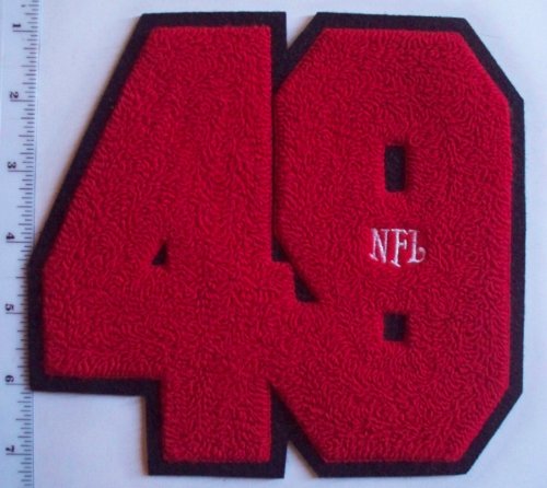 San Francisco SF 49ers NFL 6 1/2" Chenille Letter Varsity Jacket Patch (sew on) at Amazon.com
