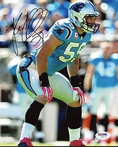 PANTHERS LUKE KUECHLY SIGNED AUTHENTIC 8X10 PHOTO AUTOGRAPHED CERTIFICATE OF AUTHENTICITY PSA/DNA #V95074