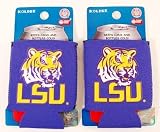 SET OF 2 LSU TIGERS CAN KADDY KOOZIES