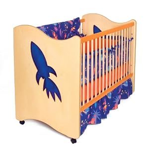 Room Magic Crib/Toddler Bed, Star Rocket