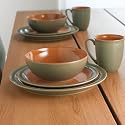 Denby Duets Sage & Paprika 4-piece Place Setting