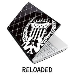 Netbook Skins Fits Acer, Asus, MSI, HP, Samsung - Silver Star Reloaded