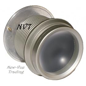 Wide Angle Peephole Door Viewer Door Scope 2- 3/8" Silver ABS