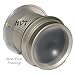 Wide Angle Peephole Door Viewer Door Scope 2- 3/8" Silver ABS