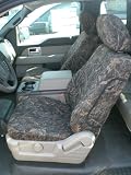 Exact Seat Covers, FD58 CL, 2010 Ford F150 Crew Cab Front and Back Seat Set Custom Exact Fit Seat Covers, Conceal Camo Velour