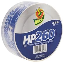 Duck Brand 655075 HP260 1.88 Inch by 60 Yard High Perfomance Carton Sealing Tape, Clear