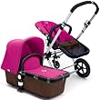 Bugaboo Cameleon Stroller - Dark Grey Base - Pink Canvas