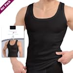 4er Pack Tank Top schwarz - Herren Un...