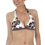 Xhilaration Floral Swim Top - Brown