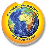 Global Warming, It's For Real Car Coaster, Single