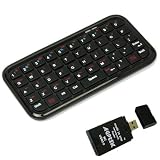 49-Key Bluetooth Wireless Mini Keyboard for Apple iPad - iPad 2 - Wifi 3G - PC - iMac - iPhone 4 - PS3 - PDA and Smart Mobile Phones - w AGPtek USB All in one card reader