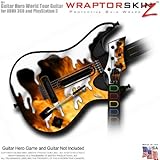 Chrome Drip on Fire Skin fits Band Hero, Guitar Hero 5 & World Tour Guitars for XBOX 360 & PS3 (GUIT