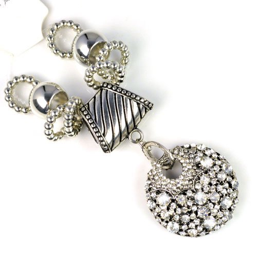 Stary Pendant Silver Alloy Scarf Jewelry Charm Gift Set ,Pt-624