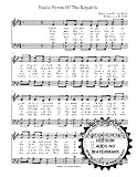 Battle hymn of the republic SATB W/Pratice CD A Capella Choral Sheet Music.5 copies of song and 5 practice CD's included