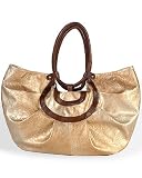 Metallic tote bag