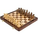 12 Inch Golden Rosewood Magnetic Chess Set