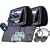 2 x 7" TFT LCD Black Car Headrest with Built-in DVD VCD, CD, MP3, JPG Player with SECURITY COVER ZIPPER, INCLUDES 2 SETS OF WIRELESS HEADPHONES.