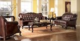 Victoria Leather Sofa and Love Seat By Coaster Furniture