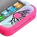 MYBAT TUFF Hybrid Phone Protector Cover for Apple iPhone 4/4S - Retail Packaging - Love Tree/Electric Pink