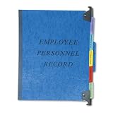 Pendaflex SER-2-BL Pendaflex Hanging Personnel Folders, 1/3 Cut, Top Tab, Letter, Blue, 10/Box