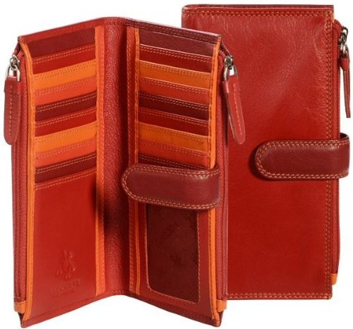 Visconti RB100 Multi Color Womens Soft Leather Bifold Wallet / Purse / Clutch