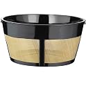 Universal Replacement 8- to 12-Cup Replacement Coffee Filter Basket- Black/ Gold