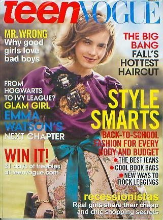 Teen Vogue August 2009 Emma Watson