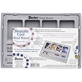 Darice 10-1/2-Inch by 7-Inch Flocked Bead Board with Lid
