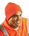 Knit Beanie with cuff Insulated winter Hat - Hi-Viz Orange One size