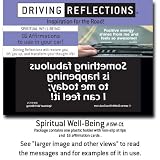 Spiritual Well-Being, inspirational affirmations to empower your thinking, relieve stress, and deepen your spiritual life while you drive! Give a unique gift, under $10, that uplifts with positive, faith-filled affirmations!