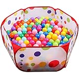 FocuSun Playpen Ball Pit, 39.4-inch by 19.7-Inch with Zippered Storage Bag