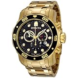 Invicta Men's 0072 Pro Diver Collection Chronograph 18k Gold-Plated Watch