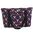 UVA Tote Bag Deluxe University of Virginia with COTTON FABRIC Surface and WATERPROOF LINING