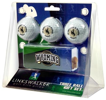 Wyoming Cowboys Uw Ncaa Slider Hat Clip 3 Golf Ball Gift Packs