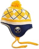 NHL Men's Team Classics Tassel Knit Hat (Buffalo Sabres, One Size Fits All)