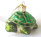 Turtle Christmas Ornament – Blown Glass – New