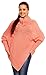 Zeta Ville Fashion - Womens Funnel / Turtle Neck Cable Knit Poncho Cape - 312z