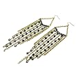 Gold Tassel Drop Earrings Fashion Jewelry