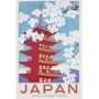 (24x36) Japan (Japanese Government Railways- Pagoda) Art Poster Print