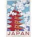 (24x36) Japan (Japanese Government Railways- Pagoda) Art Poster Print