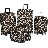 American Flyer Animal Print 4 Piece Luggage Set (Giraffe Brown) 51prBN4YAML. SL160 American Flyer Animal Print 4 Piece Luggage Set (Giraffe Brown)