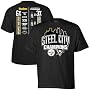 Reebok Pittsburgh Penguins 2009 NHL Stanley Cup Champions-Pittsburgh Steelers 2009 Super Bowl Champions Black City of Champs Premium T-shirt