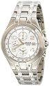 Pulsar Men's Alarm Chronograph Silver-Tone Stainless Steel Watch #PF3665