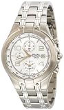 Pulsar Men's Alarm Chronograph Silver-Tone Stainless Steel Watch #PF3665