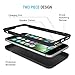 iPhone 7 Plus Case, Maxboost [DuraSLIM Series] Heavy-Duty Dual-Layer Soft Touch Protective Cases Cover [Black] Soft TPU Bumper Hard Solid Polycarbonate Back Cases for Apple iPhone 7 Plus 2016